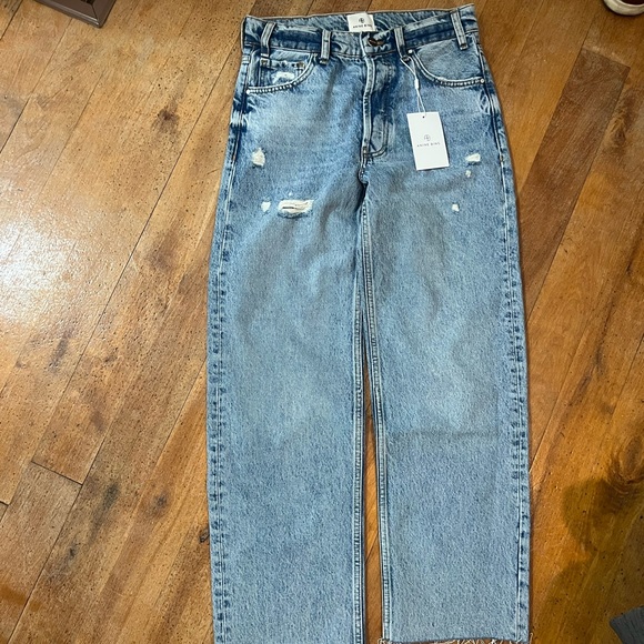 NWT Anine Bing Gavin Jean in Blue Reservoir - Picture 3 of 7